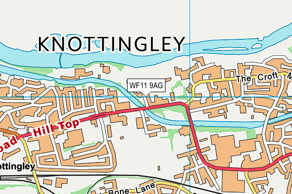 WF11 9AG map - OS VectorMap District (Ordnance Survey)