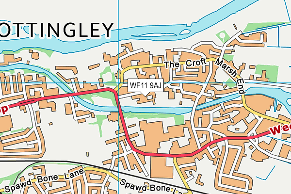 WF11 9AJ map - OS VectorMap District (Ordnance Survey)