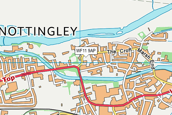 WF11 9AP map - OS VectorMap District (Ordnance Survey)