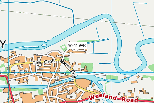 WF11 9AR map - OS VectorMap District (Ordnance Survey)