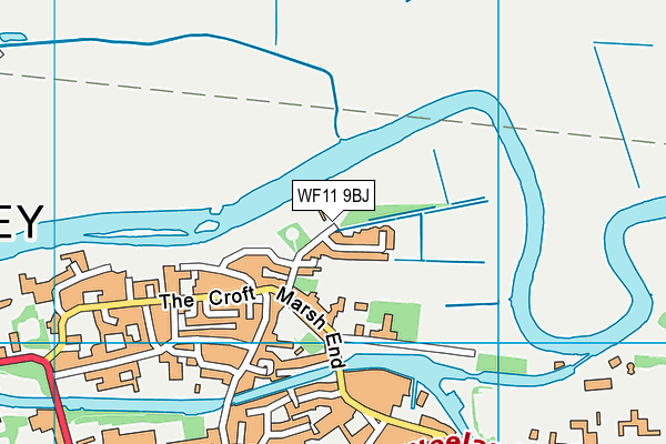 WF11 9BJ map - OS VectorMap District (Ordnance Survey)