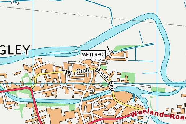 WF11 9BQ map - OS VectorMap District (Ordnance Survey)