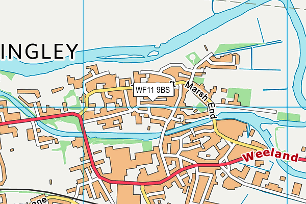 WF11 9BS map - OS VectorMap District (Ordnance Survey)