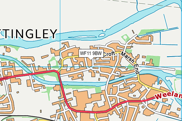 WF11 9BW map - OS VectorMap District (Ordnance Survey)