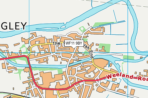 WF11 9BY map - OS VectorMap District (Ordnance Survey)