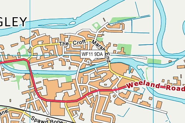 WF11 9DA map - OS VectorMap District (Ordnance Survey)