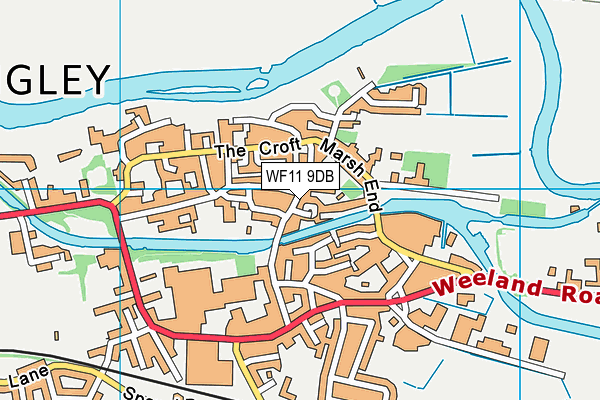 WF11 9DB map - OS VectorMap District (Ordnance Survey)