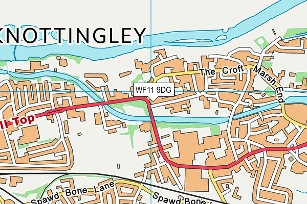 WF11 9DG map - OS VectorMap District (Ordnance Survey)