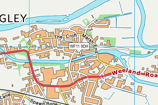 WF11 9DH map - OS VectorMap District (Ordnance Survey)