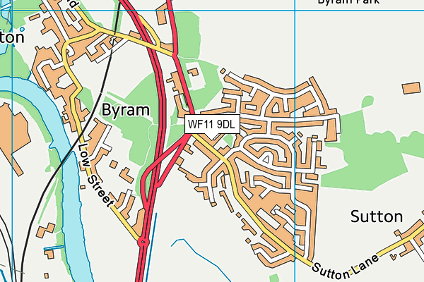 WF11 9DL map - OS VectorMap District (Ordnance Survey)