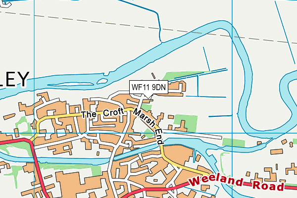 WF11 9DN map - OS VectorMap District (Ordnance Survey)