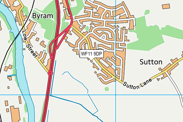 WF11 9DP map - OS VectorMap District (Ordnance Survey)