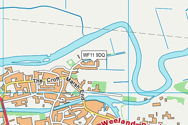 WF11 9DQ map - OS VectorMap District (Ordnance Survey)