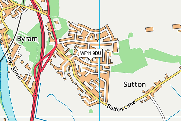 WF11 9DU map - OS VectorMap District (Ordnance Survey)