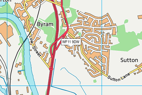 WF11 9DW map - OS VectorMap District (Ordnance Survey)