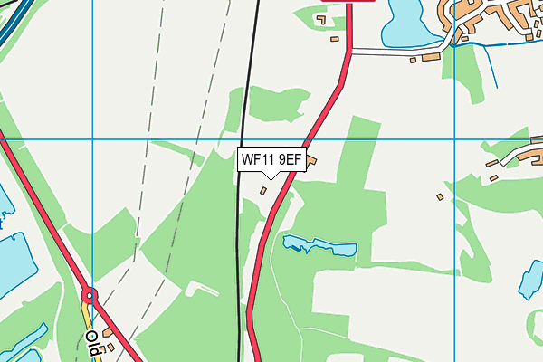 WF11 9EF map - OS VectorMap District (Ordnance Survey)