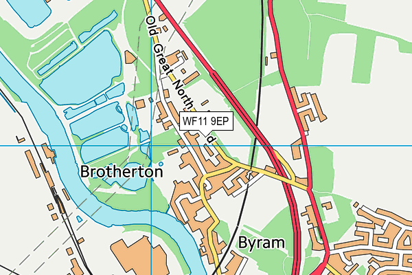 WF11 9EP map - OS VectorMap District (Ordnance Survey)