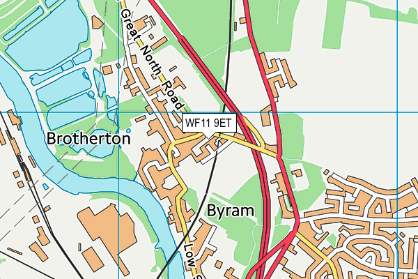WF11 9ET map - OS VectorMap District (Ordnance Survey)