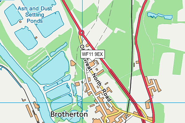 WF11 9EX map - OS VectorMap District (Ordnance Survey)