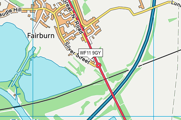 WF11 9GY map - OS VectorMap District (Ordnance Survey)