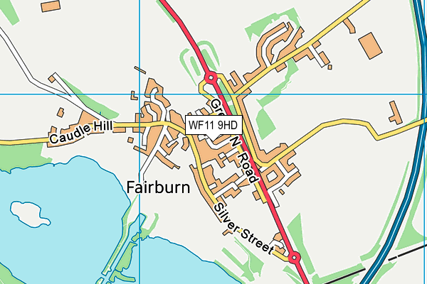 WF11 9HD map - OS VectorMap District (Ordnance Survey)