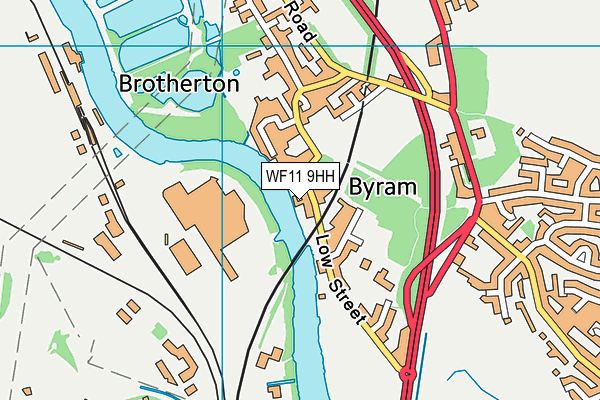 WF11 9HH map - OS VectorMap District (Ordnance Survey)