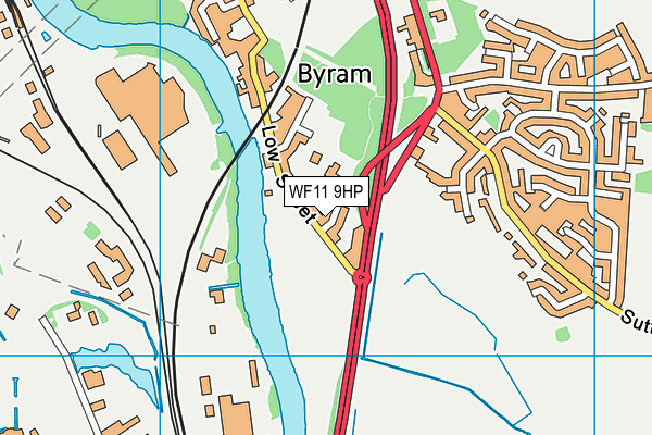 WF11 9HP map - OS VectorMap District (Ordnance Survey)