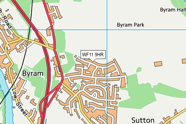 WF11 9HR map - OS VectorMap District (Ordnance Survey)