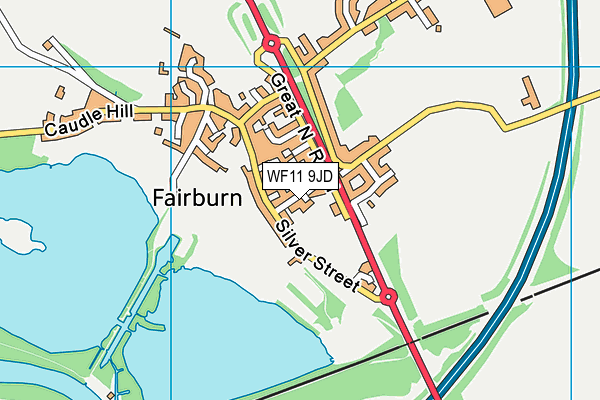 WF11 9JD map - OS VectorMap District (Ordnance Survey)