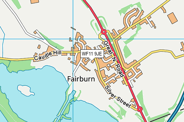 WF11 9JE map - OS VectorMap District (Ordnance Survey)