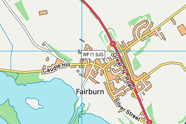 WF11 9JG map - OS VectorMap District (Ordnance Survey)