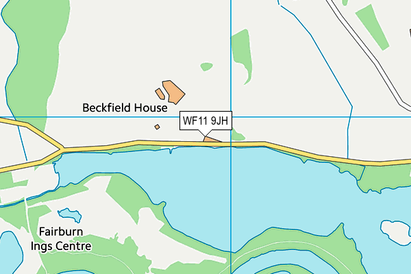 WF11 9JH map - OS VectorMap District (Ordnance Survey)