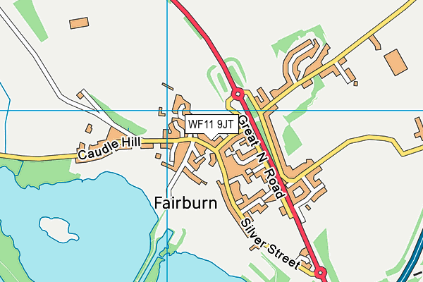 WF11 9JT map - OS VectorMap District (Ordnance Survey)