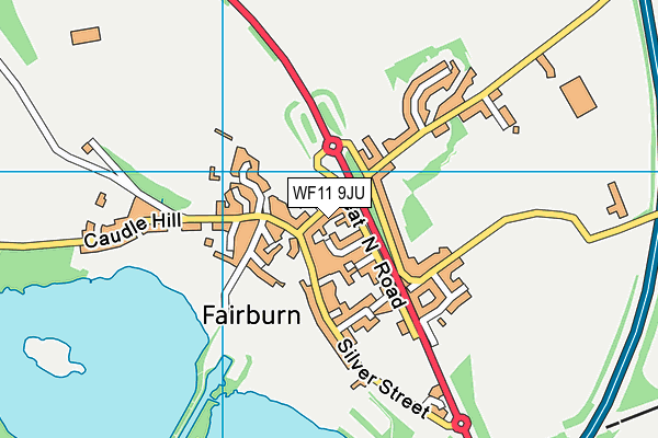 WF11 9JU map - OS VectorMap District (Ordnance Survey)