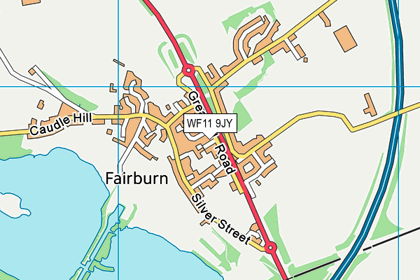 Fairburn Community Primary School map (WF11 9JY) - OS VectorMap District (Ordnance Survey)