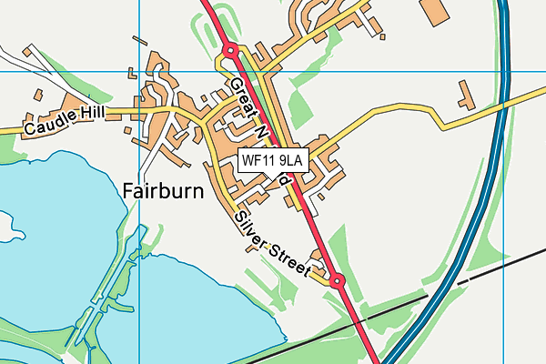 Fairburn Community Centre Recreational Field map (WF11 9LA) - OS VectorMap District (Ordnance Survey)