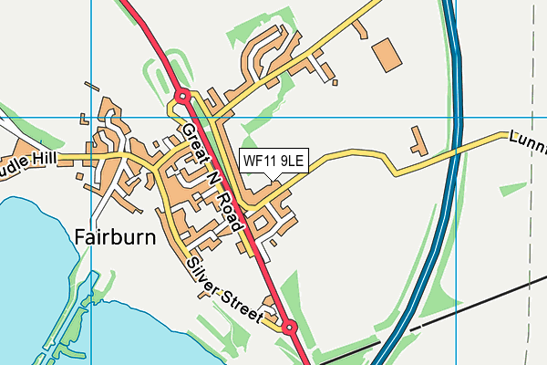 WF11 9LE map - OS VectorMap District (Ordnance Survey)