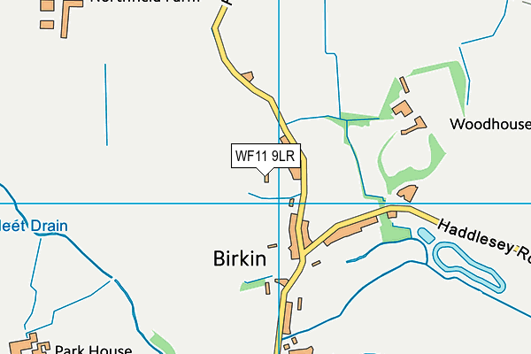 WF11 9LR map - OS VectorMap District (Ordnance Survey)