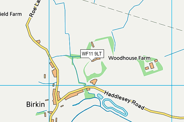 WF11 9LT map - OS VectorMap District (Ordnance Survey)