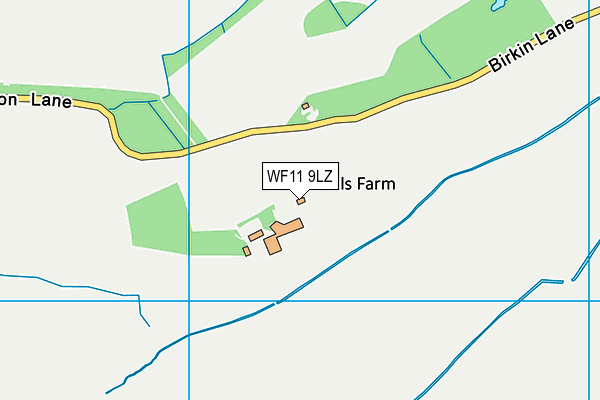 WF11 9LZ map - OS VectorMap District (Ordnance Survey)