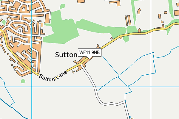 WF11 9NB map - OS VectorMap District (Ordnance Survey)