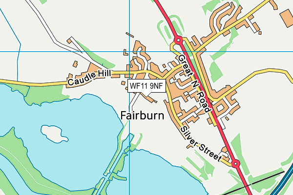 WF11 9NF map - OS VectorMap District (Ordnance Survey)