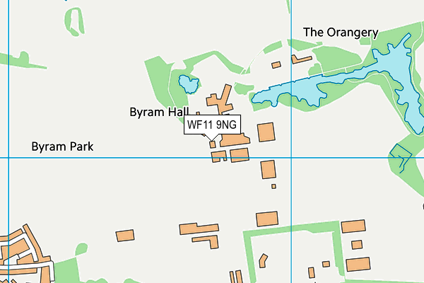 WF11 9NG map - OS VectorMap District (Ordnance Survey)