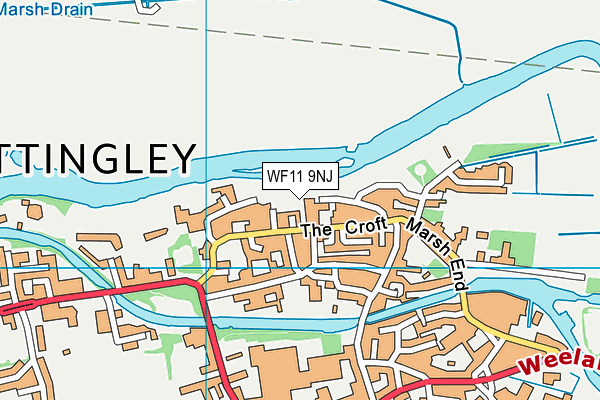 WF11 9NJ map - OS VectorMap District (Ordnance Survey)