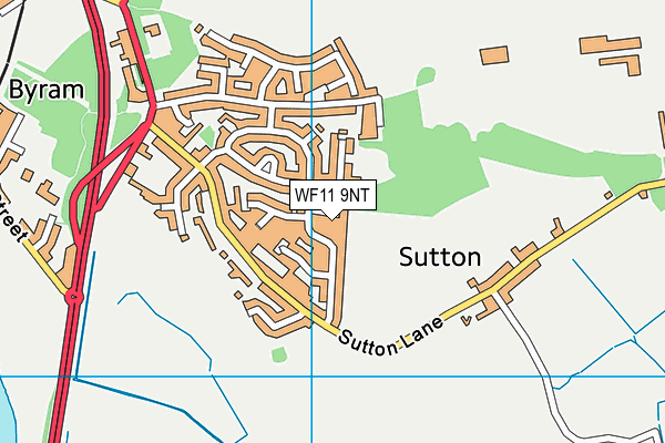 WF11 9NT map - OS VectorMap District (Ordnance Survey)