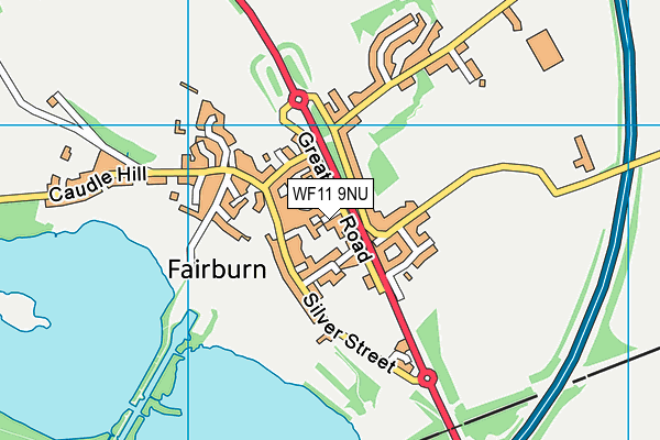 WF11 9NU map - OS VectorMap District (Ordnance Survey)