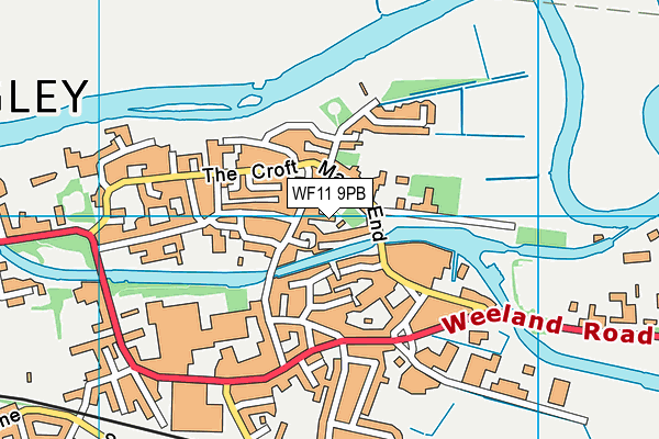 WF11 9PB map - OS VectorMap District (Ordnance Survey)