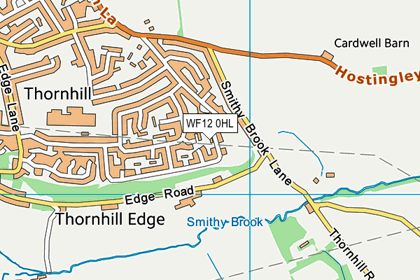 WF12 0HL map - OS VectorMap District (Ordnance Survey)