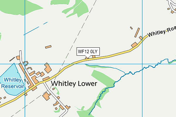 WF12 0LY map - OS VectorMap District (Ordnance Survey)