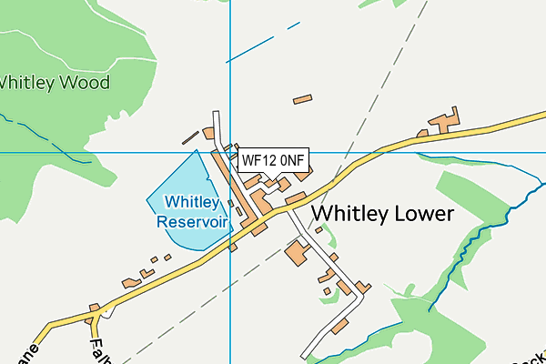 WF12 0NF map - OS VectorMap District (Ordnance Survey)